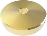 ZOMO 45 RPM ADAPTER PUCK ADATTATORE UNIVERSALE 7" PER GIRADISCHI 33 - 45 GIRI IN METALLO COLORE ORO - TechSoundSystem.com