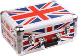 ZOMO CDJ-10 UK FLAG CASE UNIVERSALE MIXER 10″ XT UK +PROFILI IN ALLUMINIO +ANGOLI COPERTI +MANIGLIA DI TRASPORTO BANDIERA INGLESE EX-DEMO - TechSoundSystem.com