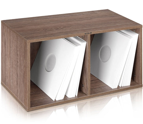 ZOMO VS-BOX200 WL BOX PORTA VINILI IN LEGNO FINITURA NOCE