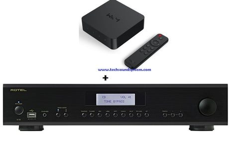 Rotel A-14 MKII NERO + WIIM PRO PLUS OMAGGIO! amplificatore integrato stereo 2 canali 80 Watt, PC-USB con MQA, aptX(TM) - TechSoundSystem.com