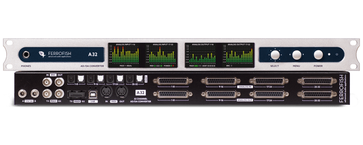FERROFISH A32 CONVERTITORE ANALOGICO-DIGITALE / DIGITALE ANALOGICO 32 CANALI - TechSoundSystem.com