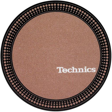 TECHNICS SLIPMATS TAPPETINI GIRADISCHI COLORE STROBO BROWN MARRONE COPPIA TAPPETINI - TechSoundSystem.com