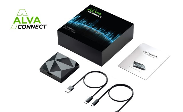 ALVA ACW100AA Adattatore USB converte Android Auto da cablato in WIRELESS! - TechSoundSystem.com