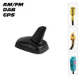 Alkor AK1C004 ANTENNA UNIVERSALE MULTIFUNZIONE ABS SHARK DESIGN - AM/FM - DAB - GPS - TechSoundSystem.com