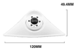 Alkor AK8C038WLUX160 Telecamera per CAMPER/TRUCK ottica orientabile, Risoluzione 1000 linee - TechSoundSystem.com