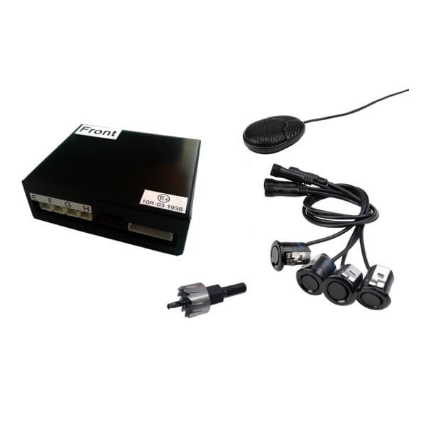 Alkor AK8C001F kit sensori parcheggio ANTERIORE composto da 4 trasduttori Clip On - TechSoundSystem.com