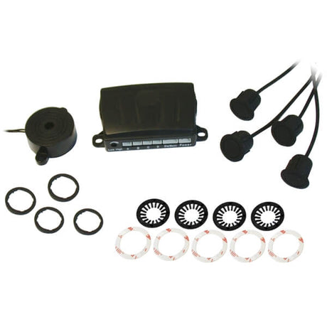 Alkor AK8C004 kit a 4 sensori di parcheggio omologati E8 con Buzzer 