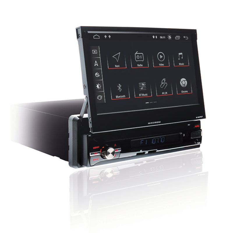 Macrom M-AN6560 autoradio 1 DIN Android 9.0 motorizzato - TechSoundSystem.com