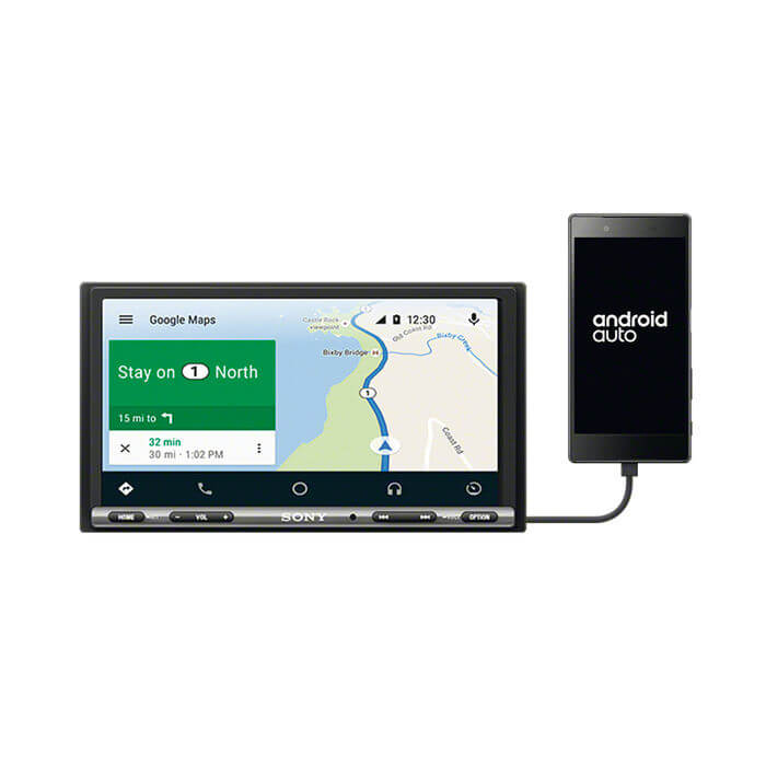 Sony XAV-AX3005ANT autoradio DAB+ con antenna, Android Auto, Apple Car Play, Bluetooth 3.0 e monitor 7" - TechSoundSystem.com