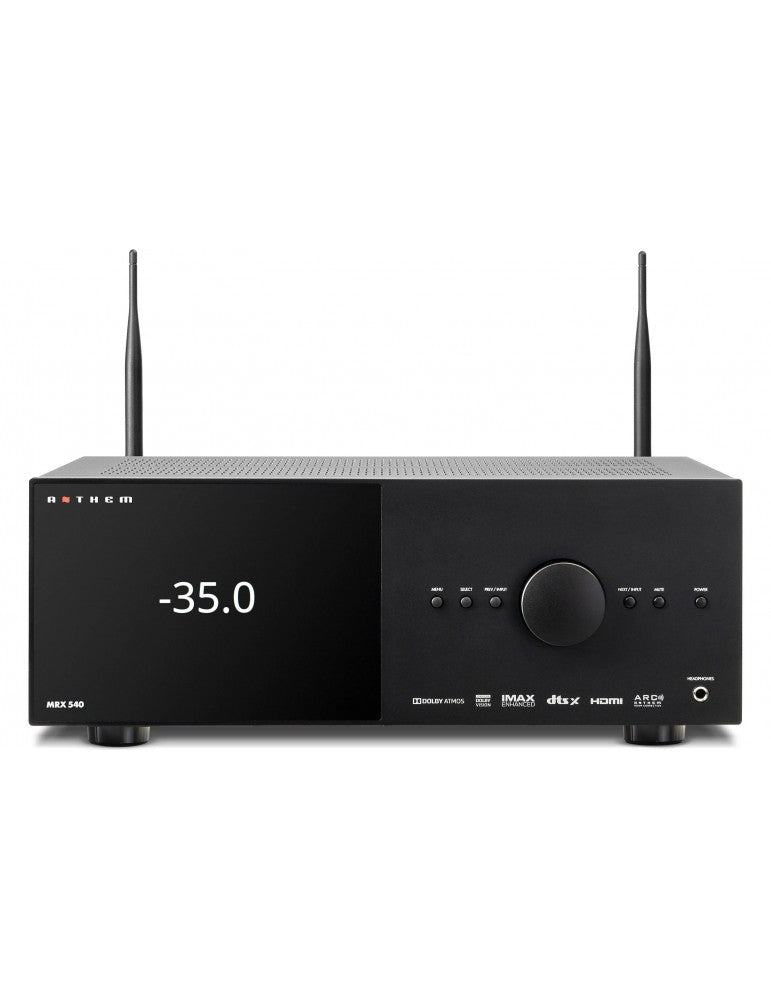 Anthem MRX540 Sintoamplificatore A/V a 7.2 canali, 5x100W, Bluetooth, Airplay2 ,Chromecast Audio, WiFi e Ethernet, 4K UltraHD e HDR - TechSoundSystem.com