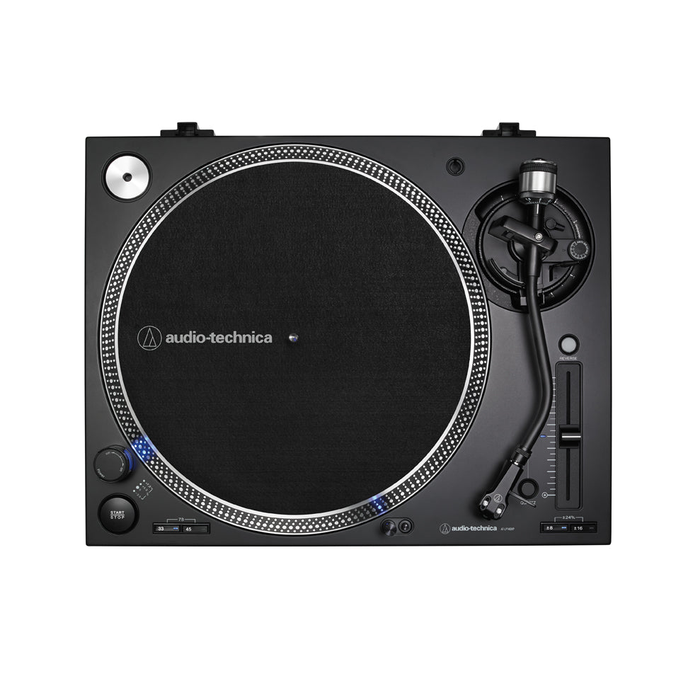 Audio Technica AT-LP140XP BLACK Giradischi professionale DJ trazione diretta, testina testina AT-XP3