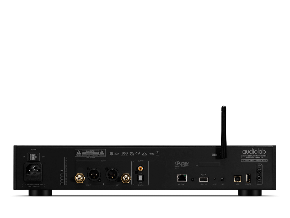 Audiolab 9000N BLACK Streamer di rete wi-fi con piattaforma di streaming Lumin DAC ESS Sabre ES9038Pro 32bit - TechSoundSystem.com