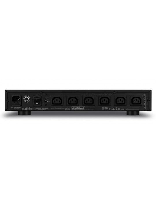 Audiolab DC-BLOCK 6 BLACK Filtro di alimentazione a 6 prese individuali - TechSoundSystem.com