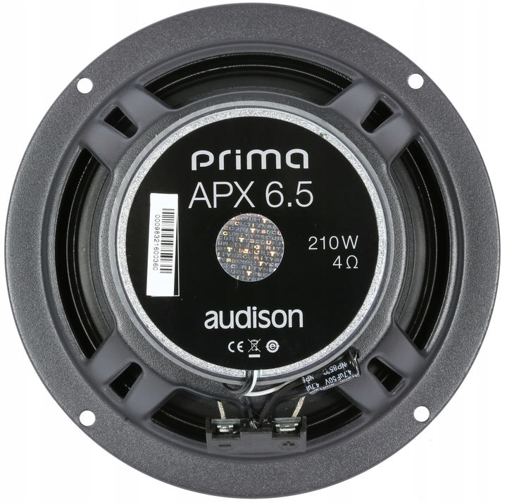 AUDISON APX 6.5 altoparlanti coassiali *SCONTO 3% IN CASSA* Woofer da 165mm coppia Serie Prima 210w - TechSoundSystem.com