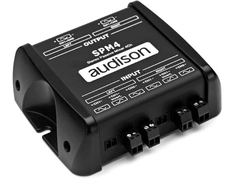 AUDISON SPM 4 mixer stereo *SCONTO 3% IN CASSA* passivo 4 canali ingresso 2 canali uscita - TechSoundSystem.com