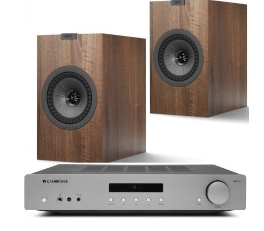 CAMBRIDGE AUDIO AX A35 + KEF Q150 WALNUT Diffusori High end (coppia) - TechSoundSystem.com