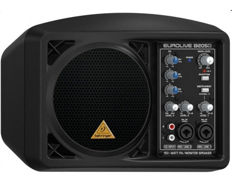 BEHRINGER B205D EUROLIVE SPEAKER WOOFER 5,25" 150 WATT CASSA MONITOR CON MIXER - TechSoundSystem.com