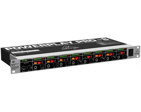 BEHRINGER HA8000-V2 POWERPLAY-PRO AMPLIFICATORE CUFFIE 8 CANALI NUOVA VERSIONE BASSO RUMORE E CONSUMO MAGGIORE RISPOSTA - TechSoundSystem.com