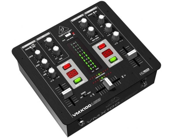 BEHRINGER VMX100USB PRO MIXER DJ 2 CANALI CON CONTABATTUTE + INGRESSO MICROFONO + INTERFACCIA AUDIO USB + SOFTWARE GRATUITO - TechSoundSystem.com