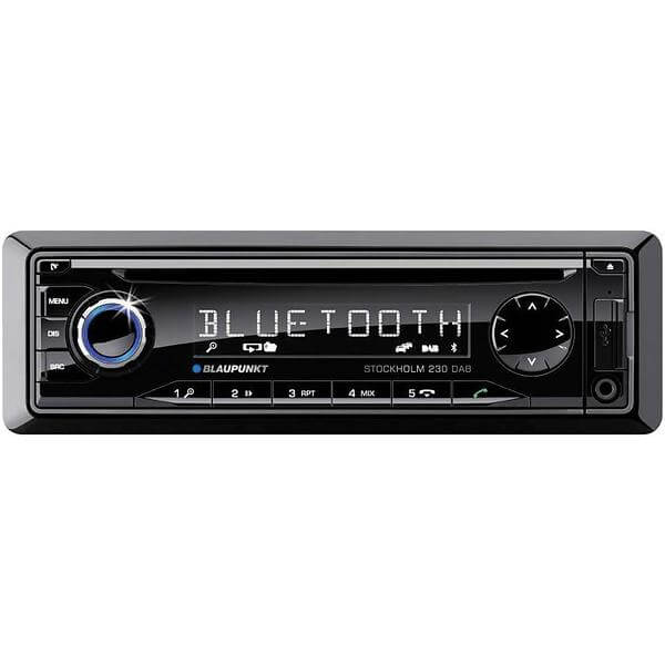 Blaupunkt Stockholm 230 BLK115 autoradio DAB + BT 1 Din - TechSoundSystem.com