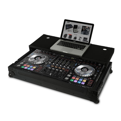 UDG ULTIMATE FLIGHT CASE PIONEER DDJ-RZ/SZ/SZ2 FLIGHT CASE PROFESSIONALE + LAPTOP COLORE NERO - TechSoundSystem.com