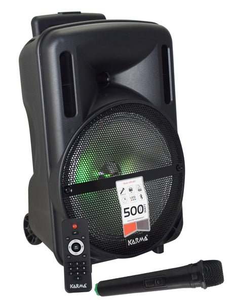 KARMA HPSB 10 Diffusore amplificato con radiomicrofono 500W PMPO - TechSoundSystem.com