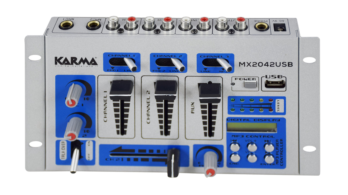 KARMA MX 2042USB Mixer con lettore USB