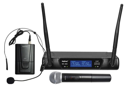 KARMA SET 6092PL-B Doppio radiomicrofono VHF - TechSoundSystem.com