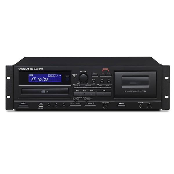 Tascam CD-A580 V2 Riproduttore musicale CD e Musicassetta - TechSoundSystem.com