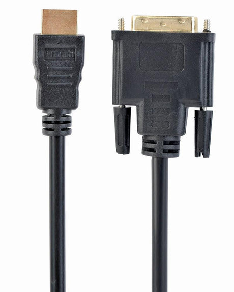 CABLEXPERT HDMI TO DVI MALE-MALE CABLE WITH GOLD-PLATED CONNECTORS, 3M, BULK PACKAGE - TechSoundSystem.com