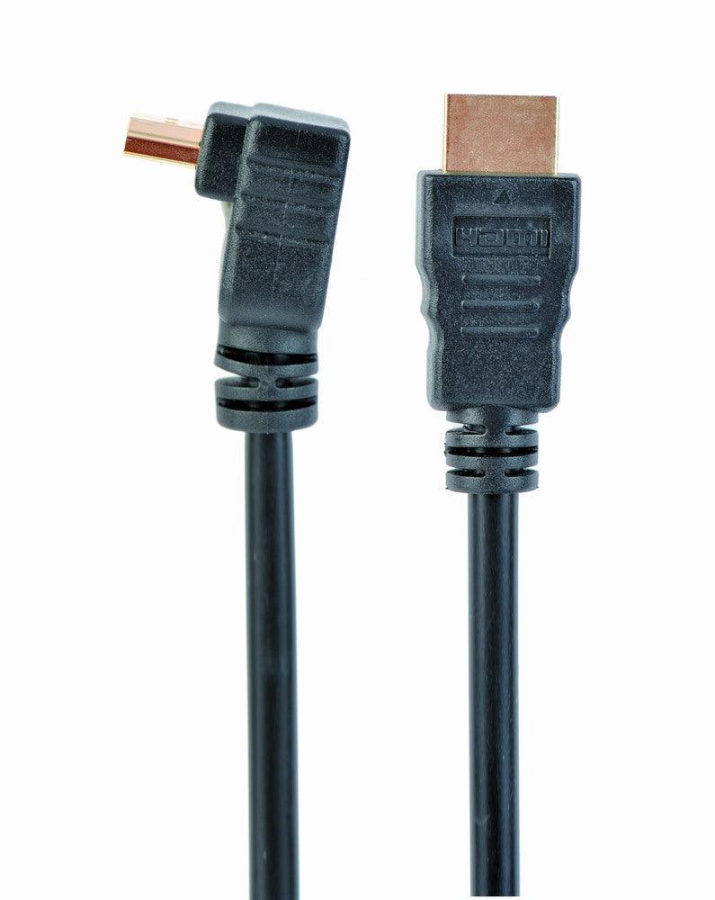 CABLEXPERT HDMI HIGH SPEED CAVO MASCHIO 90 GRADI A MASCHIO DIRITTO, CONNETTORI PLACCATI IN ORO - TechSoundSystem.com