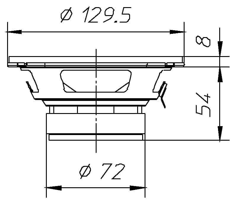 Ciare HW129 woofer dalla potenza di 150 W e 50 W RMS a 8 Ohm e diametro 130 mm - TechSoundSystem.com