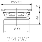 Ciare PA100 extended range 100mm, impedenza 8 Ohm e potenza 80 W - TechSoundSystem.com