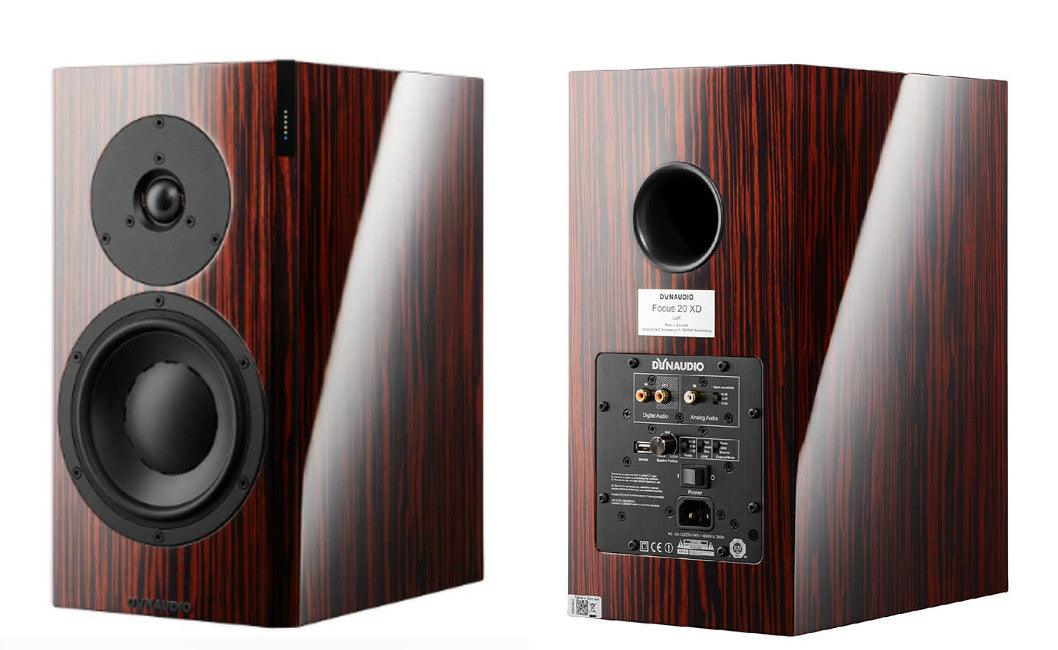 Dynaudio FOCUS 20 XD RWHG Diffusori da stand Attivo Wireless Full HD 24/192 Rosewood High Gloss (COPPIA) - TechSoundSystem.com