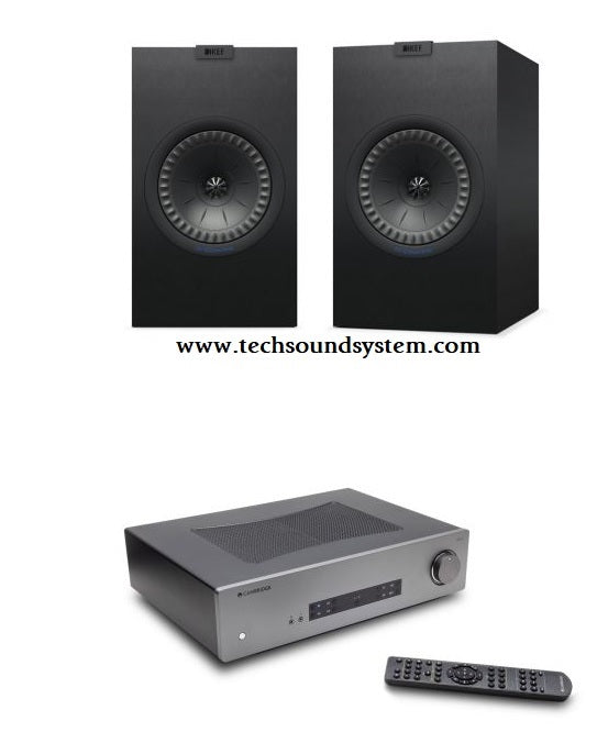 Cambridge Audio CXA61+ KEF Q350 BLACK Diffusori Da scaffale (COPPIA) - TechSoundSystem.com