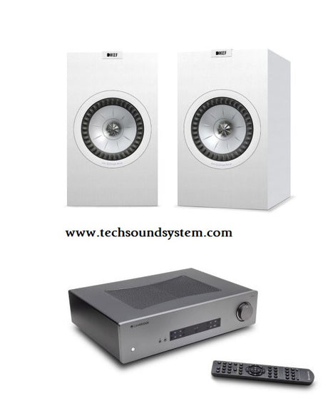 Cambridge Audio CXA61+ KEF Q350 WHITE Diffusori Da scaffale (COPPIA) - TechSoundSystem.com