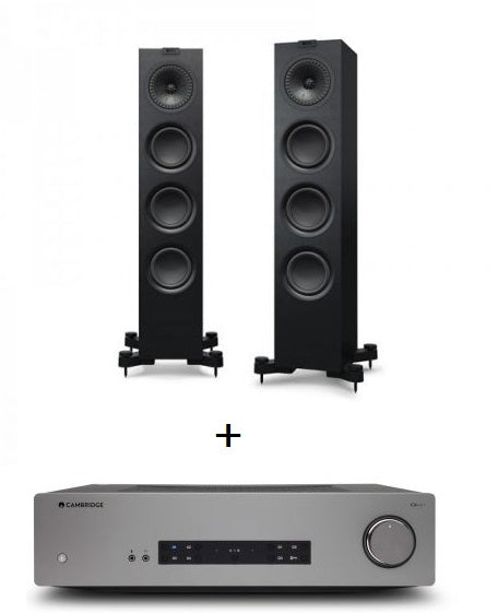 Cambridge Audio CXA61+ KEF Q550 BLACK Diffusori da pavimento (COPPIA) - TechSoundSystem.com