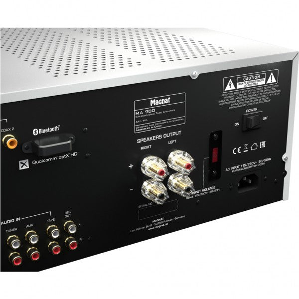 MAGNAT MA 900 BLACK amplificatore integrato con stadio PRE a valvole ECC81 e amplificazione a transistor - TechSoundSystem.com