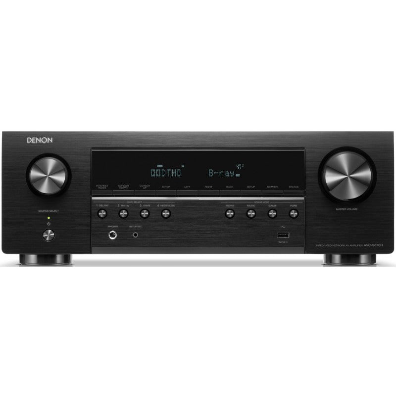 Denon AVC-S670H amplificatore AV 8K da 5.2 canali 135W HEOS buil-in Dolby Vision™ e 8K /60 e 4K/120 - TechSoundSystem.com