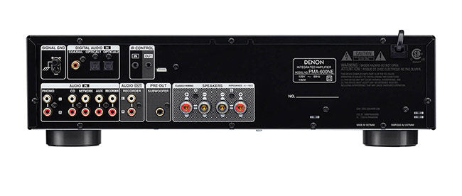 Denon PMA-600NE BLACK Amplificatore Integrato, 2 X 70W, bluetooth e ingresso phono MM - TechSoundSystem.com