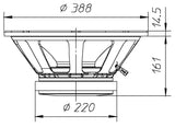 Ciare CW387 woofer con potenza di 1000 W e 500 W RMS a 4 Ohm e diametro di 15” - TechSoundSystem.com