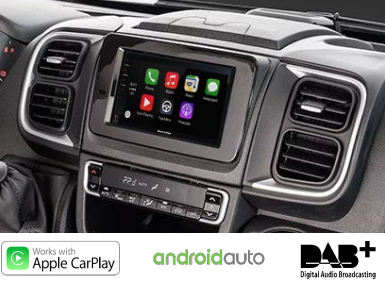 Macrom M-DL7000D.KIT DUC8 Autoradio 2 DIN + Kit dedicato per FIAT Ducato 8 (anno 2021) - TechSoundSystem.com