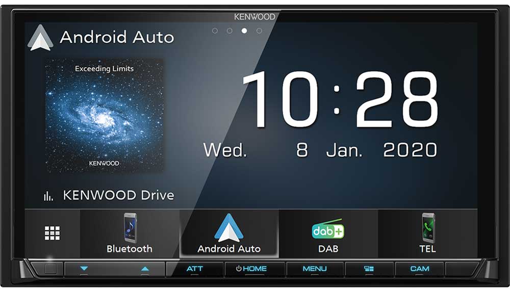 Kenwood DMX7520DABS Autoradio 2 DIN con DAB +, Android Auto, Apple CarPlay, Spotify, Bluetooth, correzione dell'ora - TechSoundSystem.com