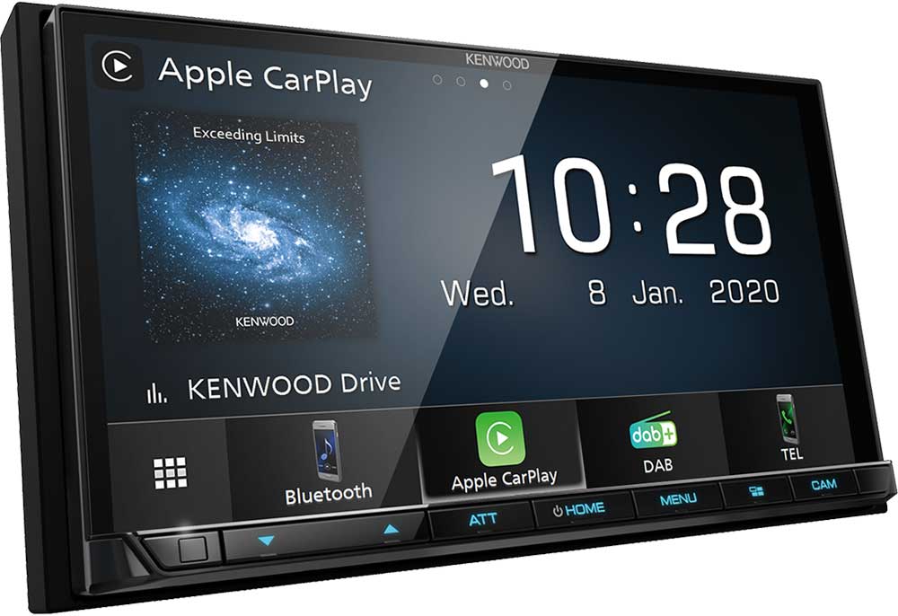 Kenwood DMX7520DABS Autoradio 2 DIN con DAB +, Android Auto, Apple CarPlay, Spotify, Bluetooth, correzione dell'ora - TechSoundSystem.com