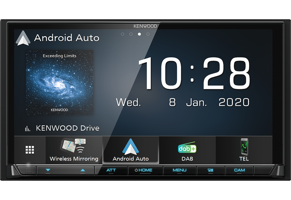 Kenwood DMX8020DABS mediastation 2 DIN con radio DAB+, bluetooth, Wifi, Apple Car Play wireless - TechSoundSystem.com