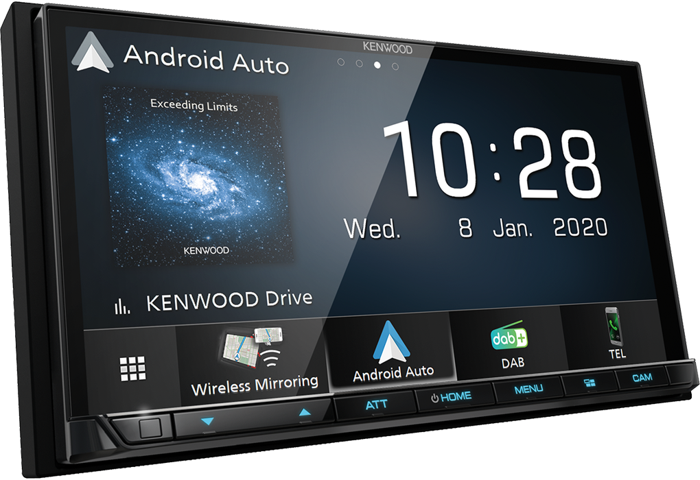 Kenwood DMX8020DABS mediastation 2 DIN con radio DAB+, bluetooth, Wifi, Apple Car Play wireless - TechSoundSystem.com