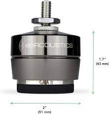 Isoacoustics GAIA II Piede singolo Isolante acustico per diffusori high end, Peso ammesso 54Kg 