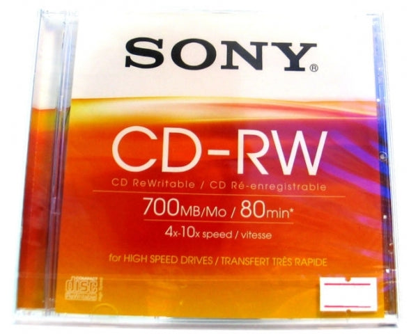 SONY CDR RISCRIVIBILI VERGINI - TechSoundSystem.com