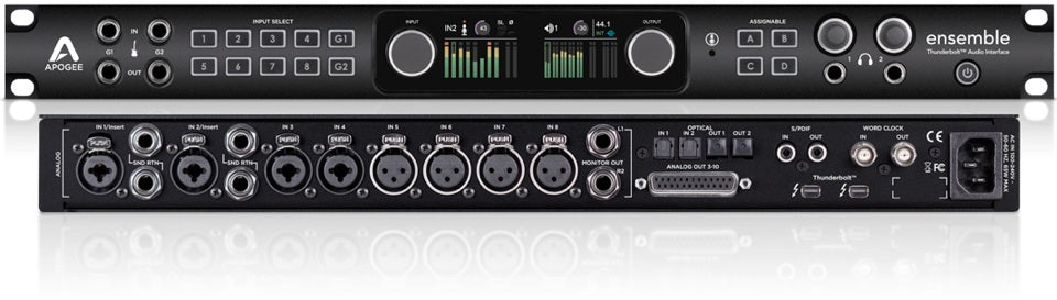 APOGEE ENSEMBLE THUNDERBOLT 2 INTERFACCIA AUDIO 30 X 34 + WAVES GOLD PLUGIN - TechSoundSystem.com