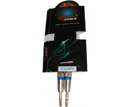 EXTREME 1 JACK STEREO 1/4" 6,3MM / 1 JACK STEREO 1/4" 6,3MM 0,5MT CONNETTORI ANTISCIVOLO ERGONOMICI - TechSoundSystem.com